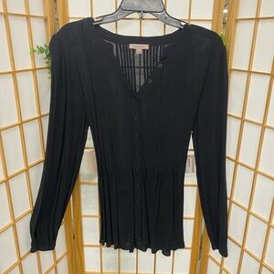 Abercrombie & Fitch Black Button-Down Shirt